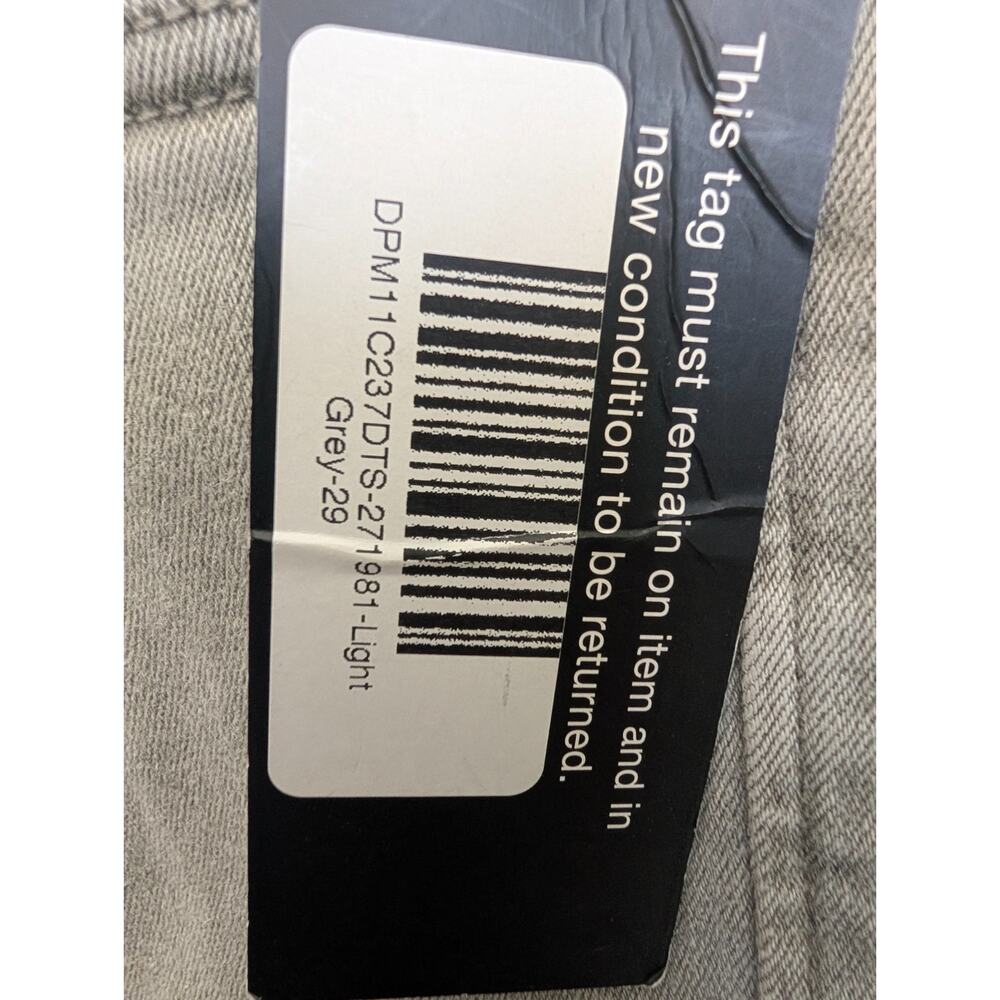 NWT Dear John Gisele Skinny Jeans Womens 29 Light Gray Denim Mid Rise Stretch - Picture 6 of 6